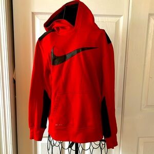 Red Nike hoodie